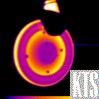IR image of good disk brake
